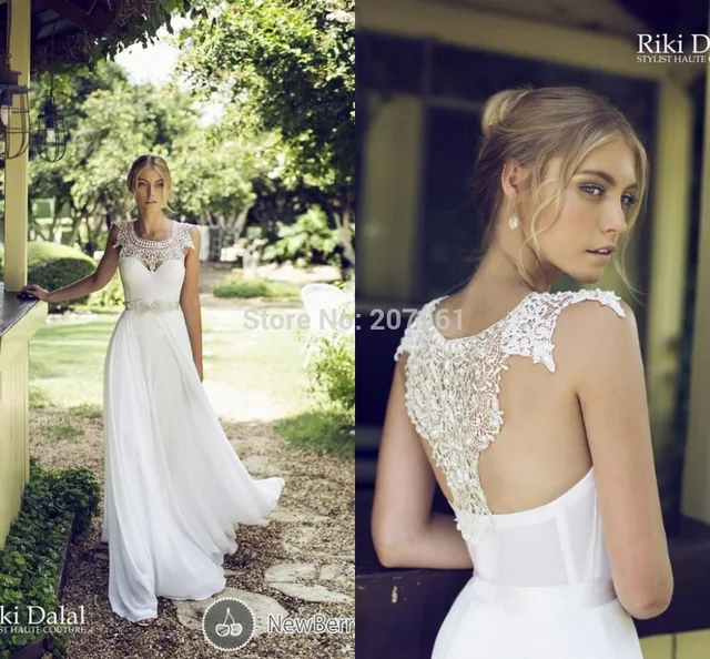 Latest White Vintage Wedding Dress 2016 Beach Bridal With Latest White Vintage Wedding Dress 2016 Beach Bridal With Lace Backless Vestido De Festa Robe