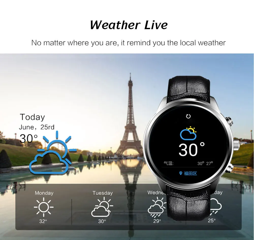 Новое обновление 3g gps postioning навигация WiFi сердечный ритм Android SmartWatch 2G ram 16G MTK Android Bluetooth умные часы