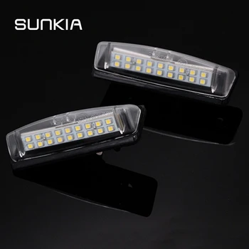 

2x No Error Xenon White 6000k 18SMD Car LED Number License Plate Light for Toyota Camry/Aurion Avensis Verso Echo Prius