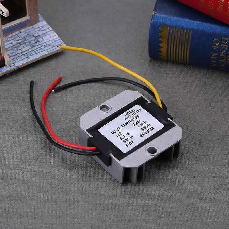 

DC-DC 5-32V to 12V 3A Automatic Voltage Stabilizer Power Converter Regulator WWO66
