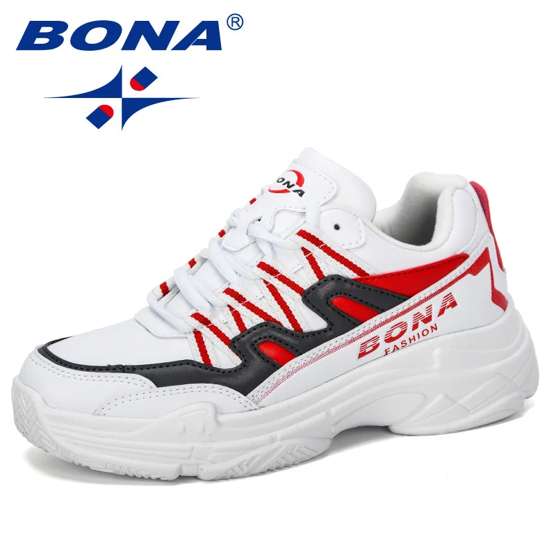Günstige BONA 2019 Neue Designer Frauen Wanderschuhe Im Freien Turnschuhe Dämpfung Höhe Plattform Atmungs Mikrofaser Körbe Femme Comfy
