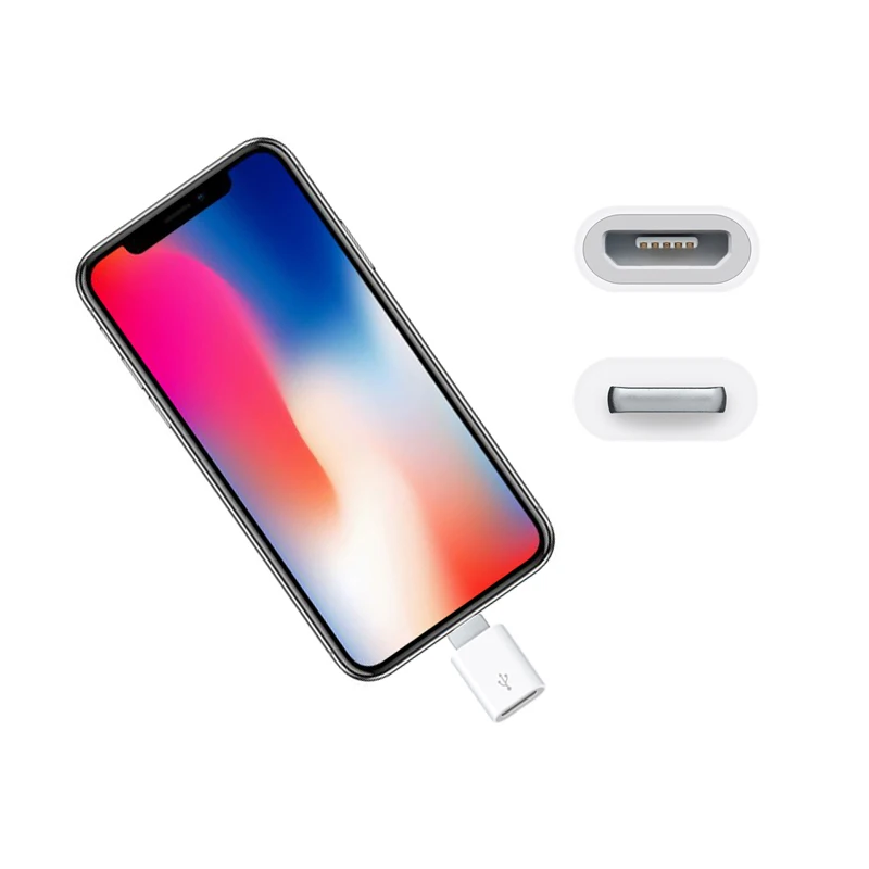 Адаптер usb type-C для синхронизации данных MicroUSB для мобильного телефона samsung huawei Xiaomi Android iPhone XR XS 5s 6S 7 8 Plus Быстрая зарядка