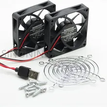 Охлаждающий вентилятор Радиатор USB Мощность крайне низкий уровень шума, рассеивать Контроль температуры для RT-AC68U EX6200 AC15 AC68U фрезерный станок
