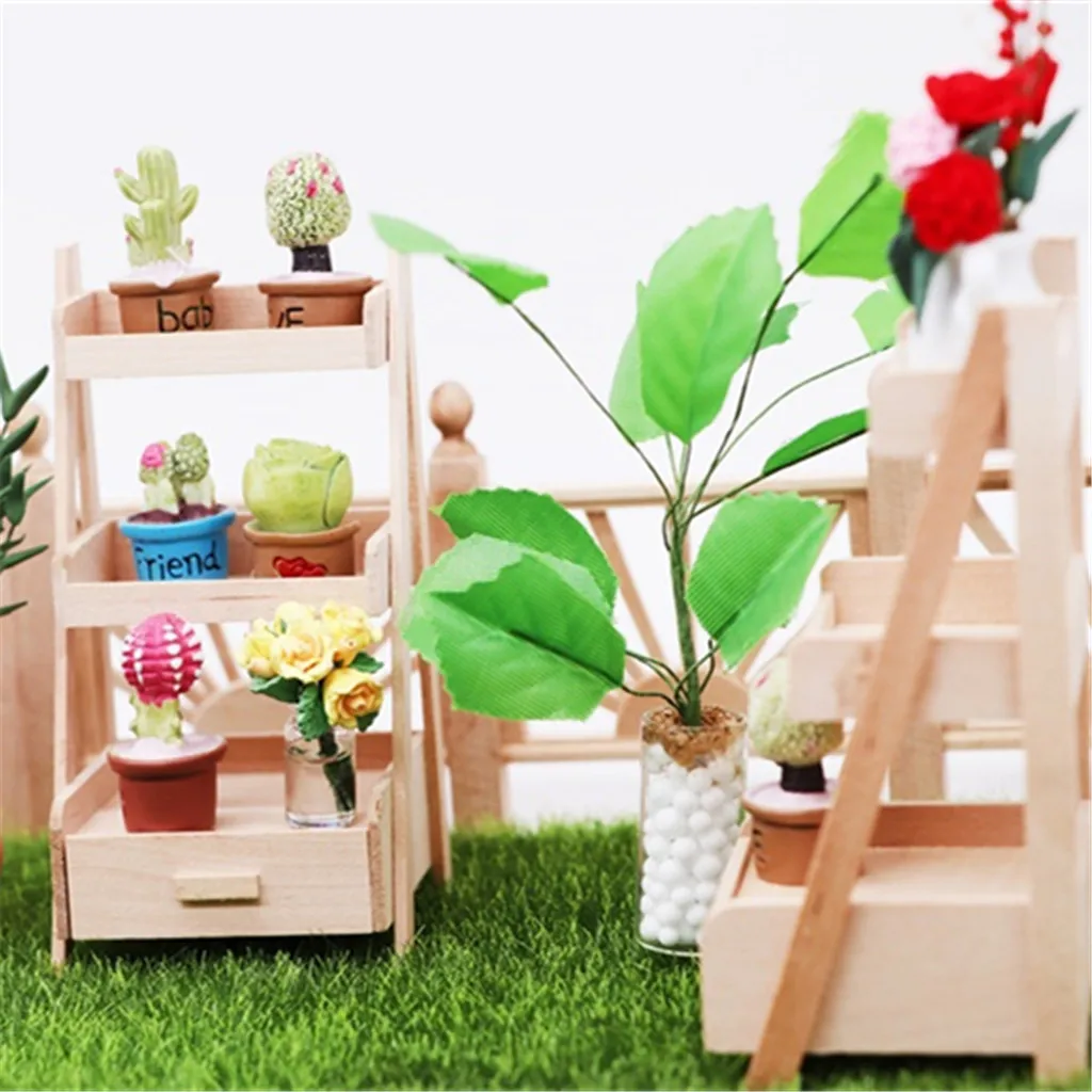 Моделирование домашняя игрушка мини кукольный домик Деревянные маленькие Пергола жардиньерка в сказке садовые аксессуары 1:12 игрушки T717
