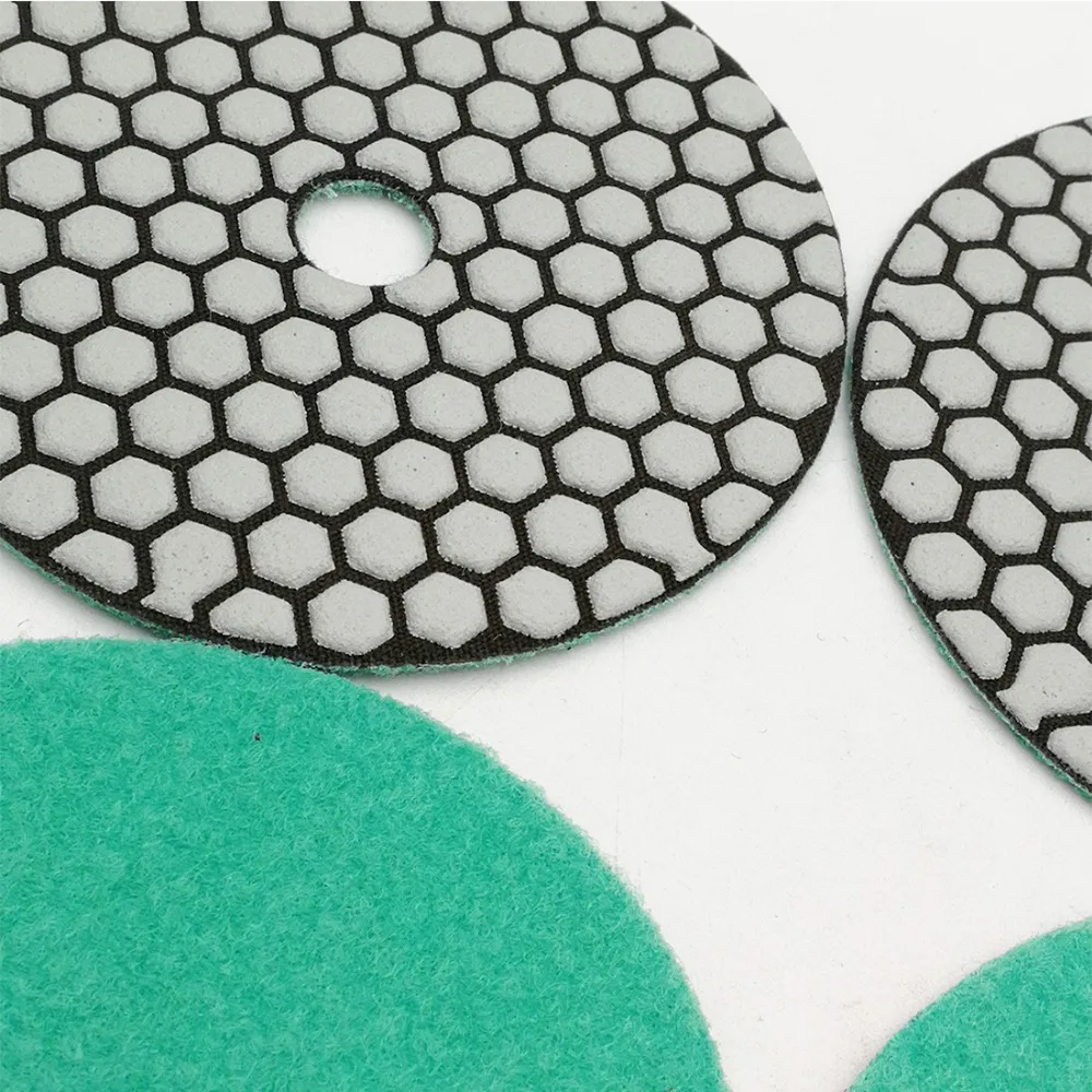 6pcs/pk 5inches Dry diamond polishing pas diameter 125mm grit #50 Sanding disc for granite marble