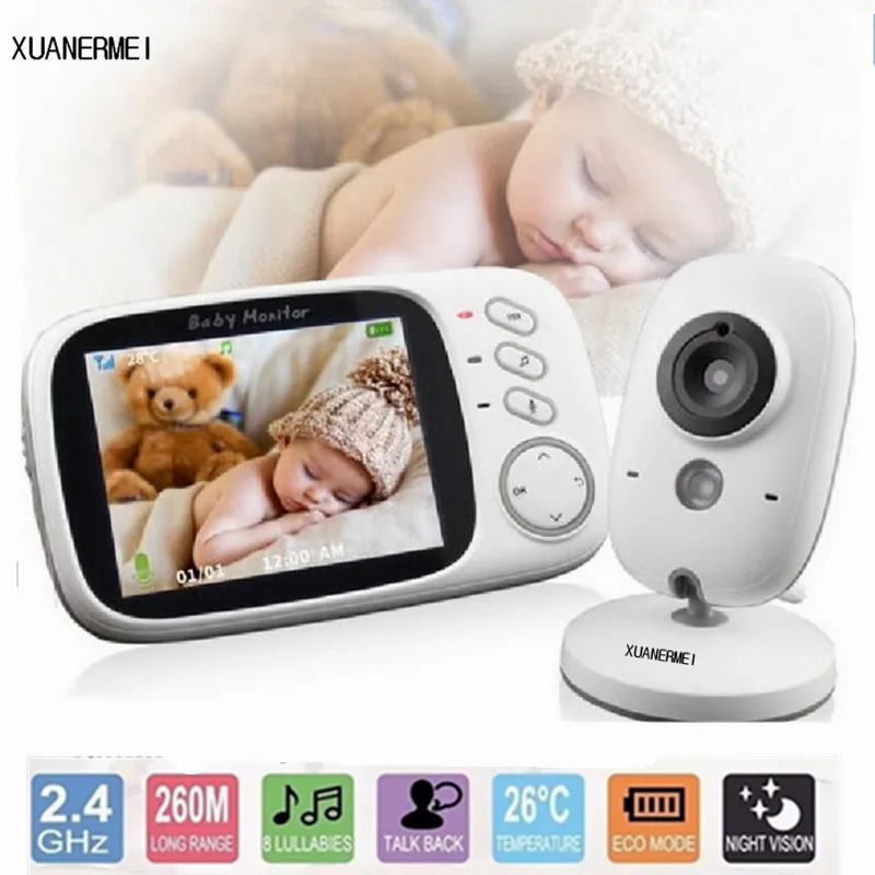 

Baby camera Monitor3.2 inch LCD Wireless Video Night Vision Nanny Security Camera Temperature Monitoring VOX Babysitter Monitor