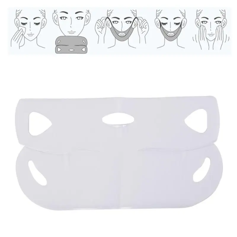 1 шт. 4D двойная v-образная маска для лица, подтягивающая маска для похудения, тонкая маска для похудения, инструмент для ухода за лицом, Прямая поставка