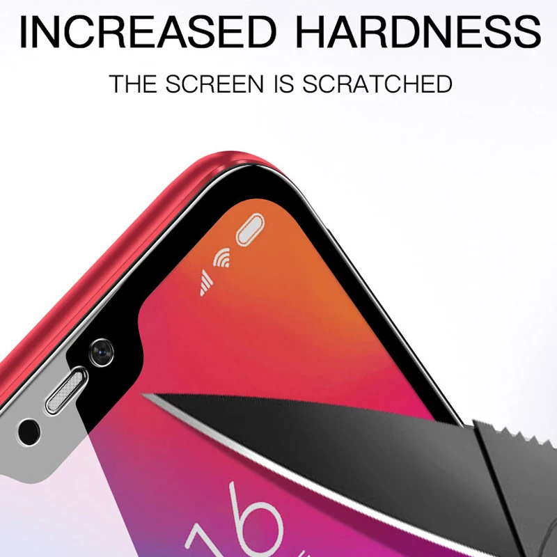 Закаленное стекло с полным покрытием для Xiaomi Redmi 6 Pro Защита экрана 6A 3D изогнутое Mi