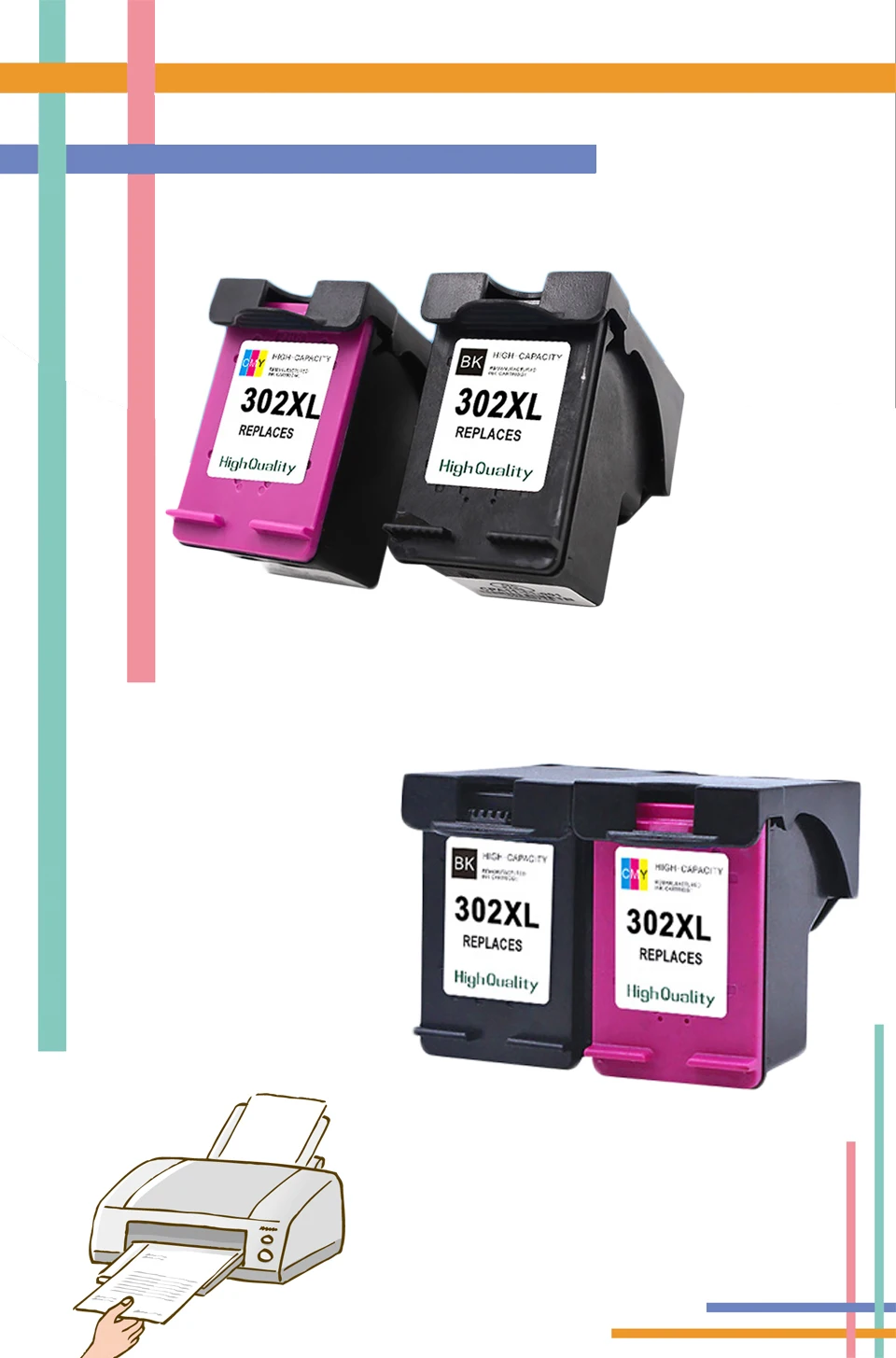 for hp302 compatible cartridge.