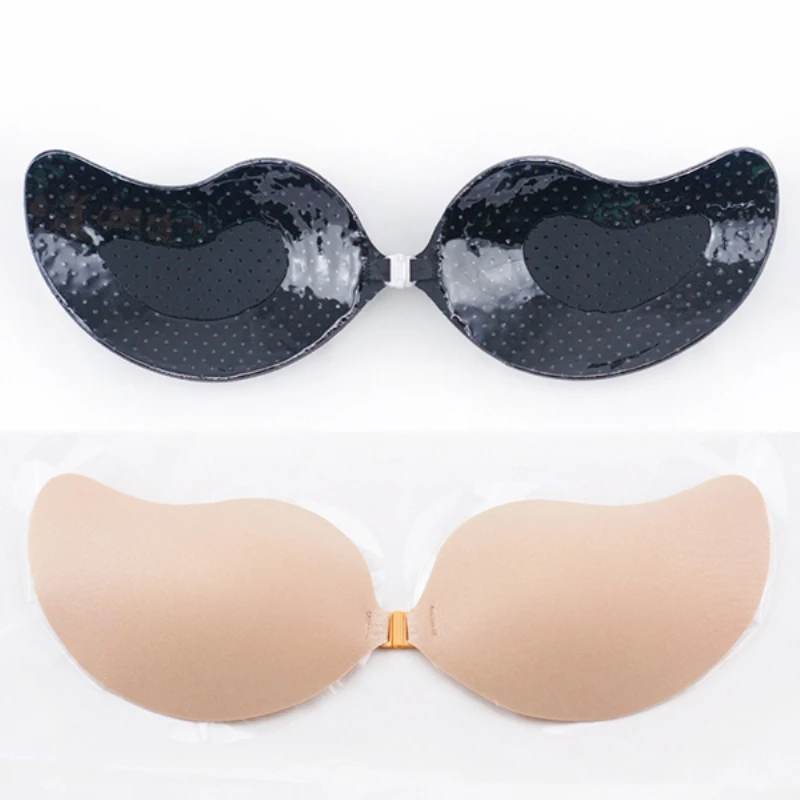 

Sexy Women Breathable Self Adhesive Push Up Solid Adjusted-straps Bra Silicone Bra Cup A B C D