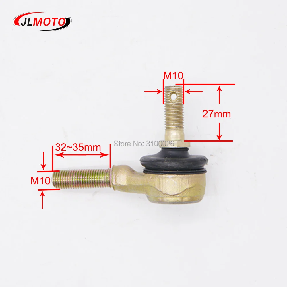 M10-M10 Tie Rod End Kits Ball Joint 1 Pair Fit For China ATV 50cc 110cc 150cc 200cc 250cc 300cc Go Kart Karting Quads Bike Parts