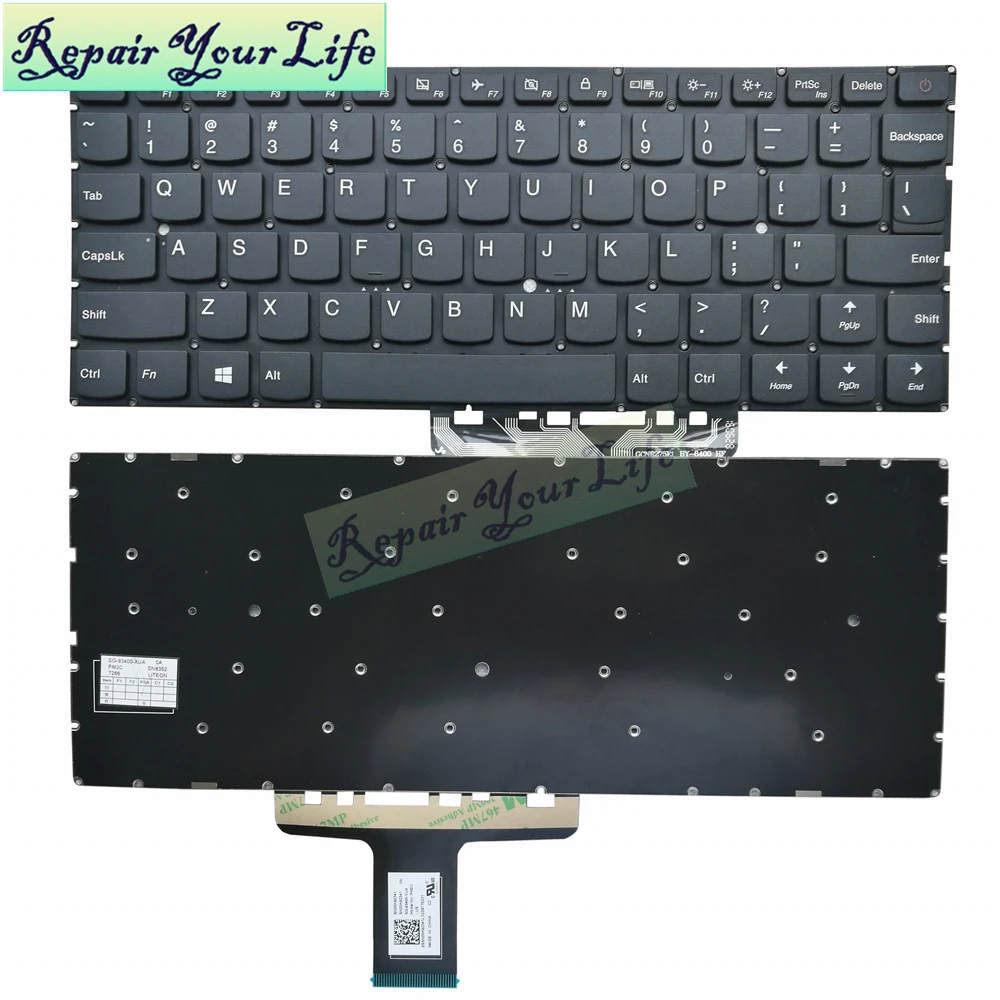 Для Lenovo IdeaPad 710S-13 710S-13IKB 710S-13ISK Air 13 Pro US Keyboard P/N:SN20K82341 SG-83400-XUA PM2C-US новинка оптовая