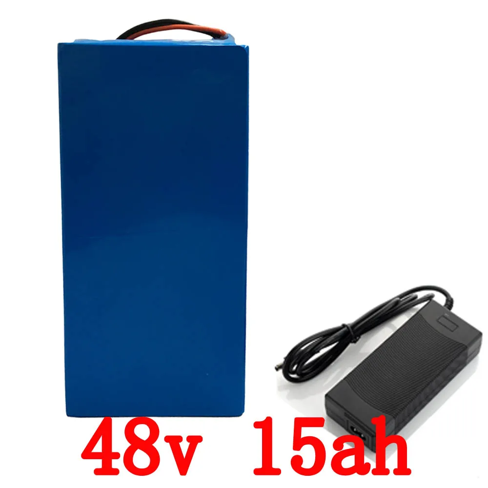 Free customs taxes High quality  48 volt li-ion battery pack with charger and BMS for 48v 15ah lithium battery pack