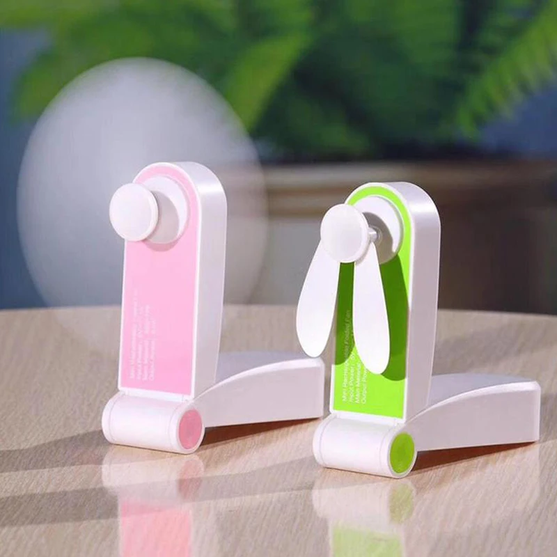 

Mini USB Pocket Fold Fan Electric Portable Hold Small Fans Original Small Household Electrical Appliances Desktop Electric Fan
