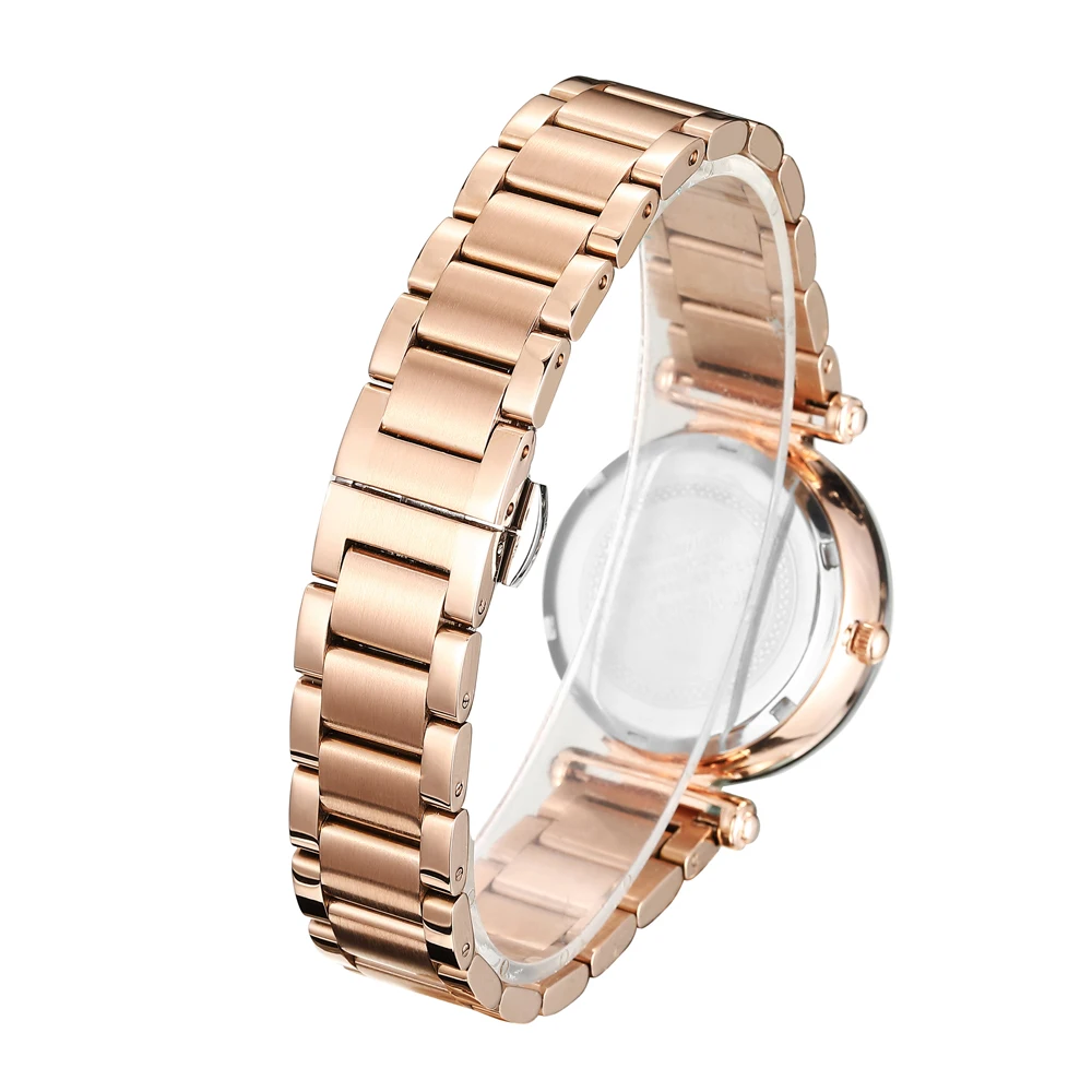 2018  2019 top luxury brand watch for women ladies vogue wristwatches quartz watch rose gold steel band free shipping (5)
