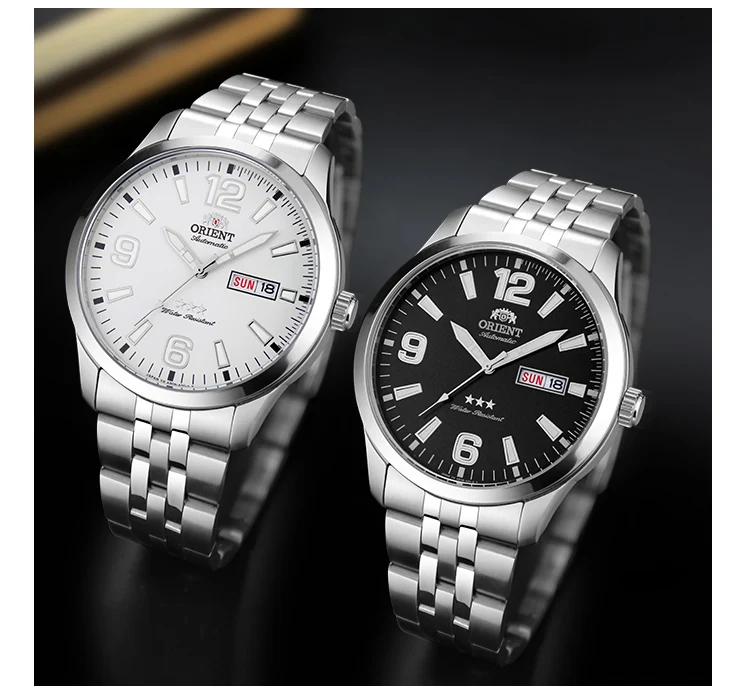 Оригинальные часы с белым циферблатом, мужские Модные Спортивные автоматические механические мужские часы, деловые водонепроницаемые часы 50 м