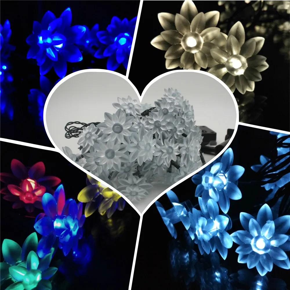 lotus solar powered lighting strings for home improvement decor. (13)