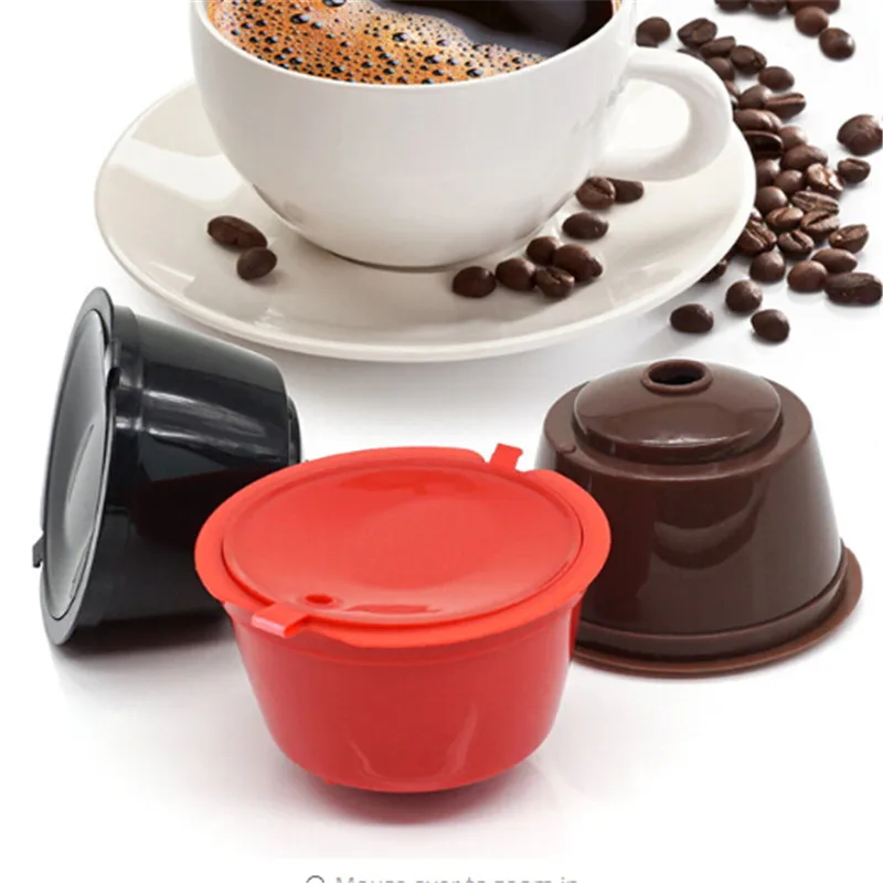 

5.4*4cm Refillable Coffee Filter Reusable Refillable Kitchen Capsule Cup Plastic Coffee Capsule Caps Taste Sweet Coffeeware