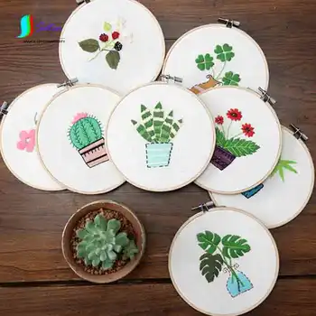 

Handmade Embroidery Diy Material Package Beginner Novice Child Cloth Simple Cotton Small Fresh Cross Stitch Small Painting S067P