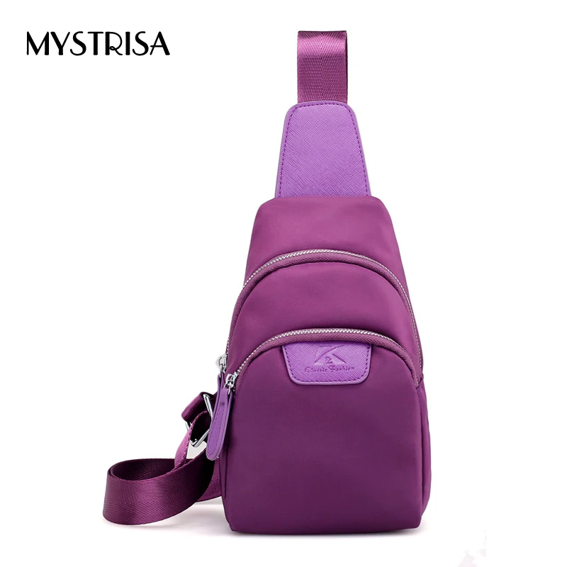 Buy M0120 Nylon Chest Bags Waterproof Casual Female