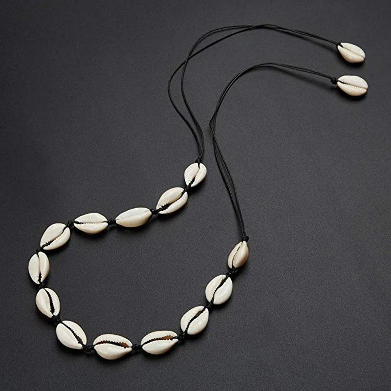 HIYONG, ожерелье из натуральной раковины, колье для женщин, ожерелье из ракушек Каури, ожерелье ручной работы, Пляжное ювелирное изделие для лета