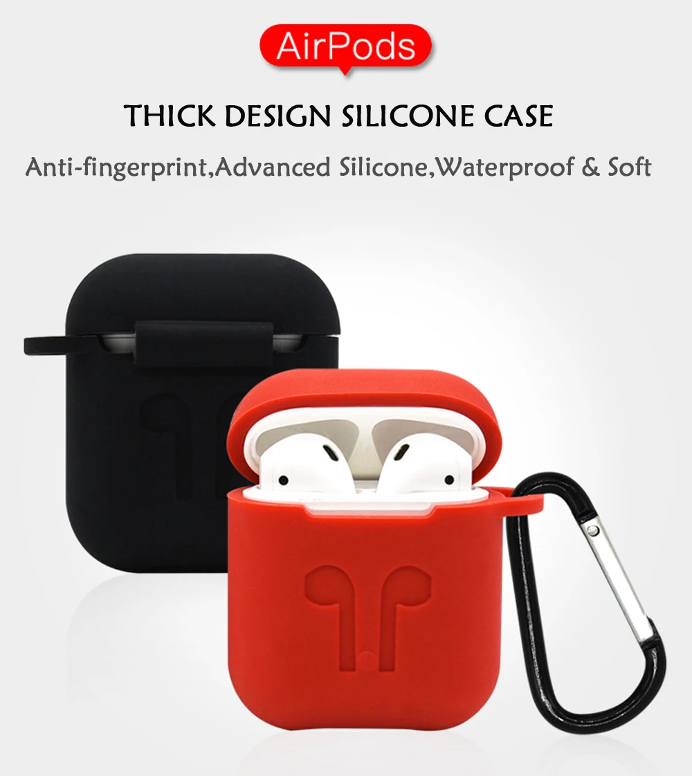 Five-piece Earphone Accessories For Apple Airpods Earbud Case Storage Box Soft Waterproof Silicone Mini Headset Protective Cover (1)