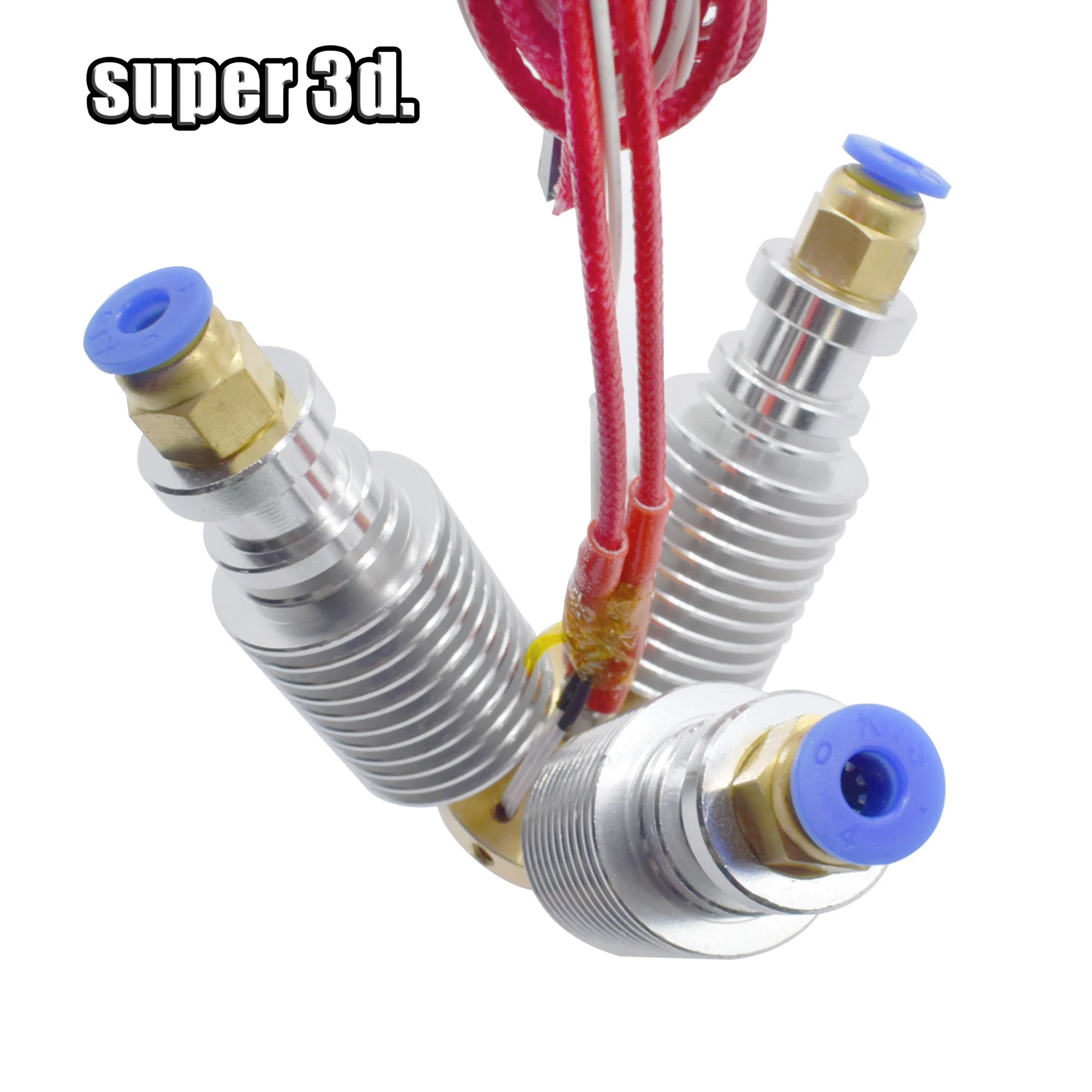 3 в 1 комплект для Hotend V6 Bowden с J head без вентилятора латунный Алмазный сопло 0 4 мм 75