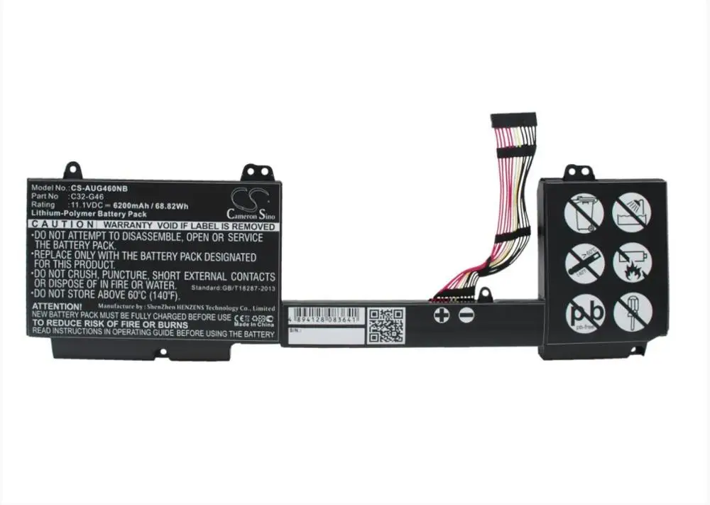 Cameron sino 6200 мА/ч, Батарея для ASUS G46 G46EI363VM G46V G46VW Pro G46 C32-G46 Тетрадь, ноутбук, Батарея