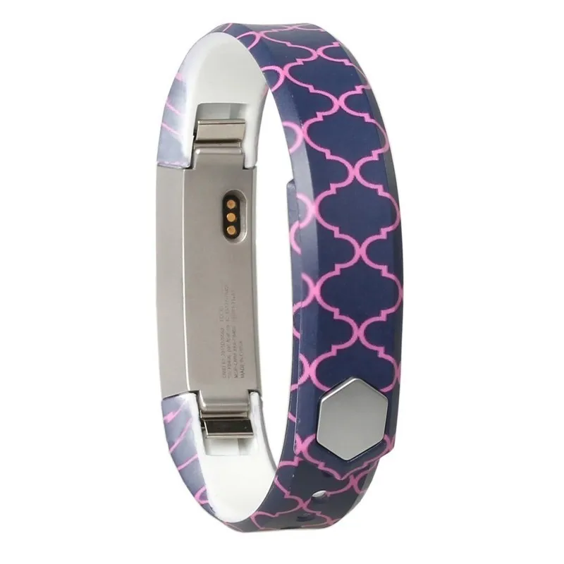 Patterns Large & Small Silicone Fitbit Alta Wristbands Sports Smart DIY Watch Bands Bracelet Strap Replacement in 20 Colors (5)