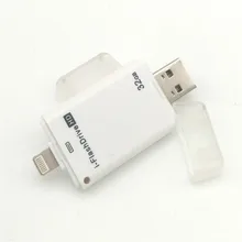 I-Flashdrive 32G смартфон Otg USb флеш-накопитель Lightning/Usb флеш-накопитель для iphone 5/6/6plus ipad встроенная карта памяти Usb флешка