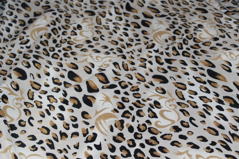 Buy 145cm width printed chiffon fabric CH7298 leopard