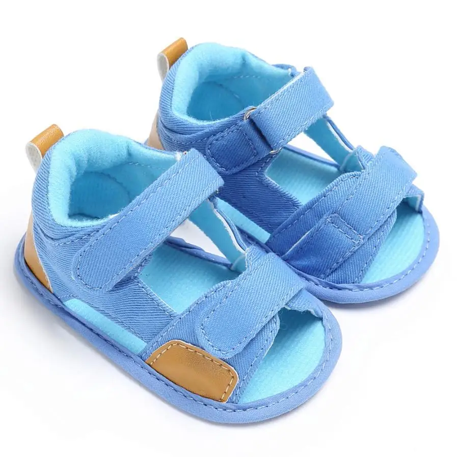 

Baby Sandals 2017 Fashion Baby Boys Toddler Canvas Infant Kids Girl boys Sole Crib Toddler Sandals Shoes D50