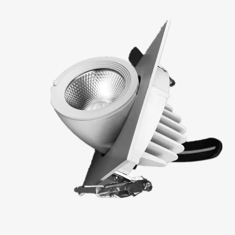 

10pcs Rotate 360 degrees Dimmable LED Downlight COB Ceiling 15W Adjustable recessed Super Bright Indoor Light COB LED downlight
