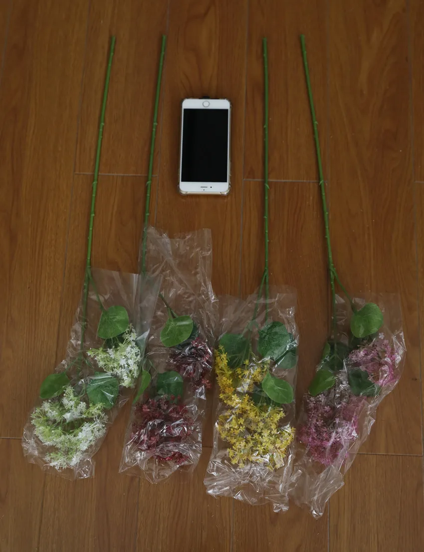 Искусственные 2 головки диких шнурков цветы пластиковые цветочные ветки искусственные растения для дома Свадебные Декоративные цветы Цветочная композиция
