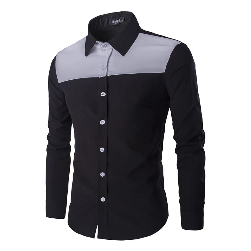 2016 Mans Shirts Designer Patchwork imported clothing camisa masculina ...