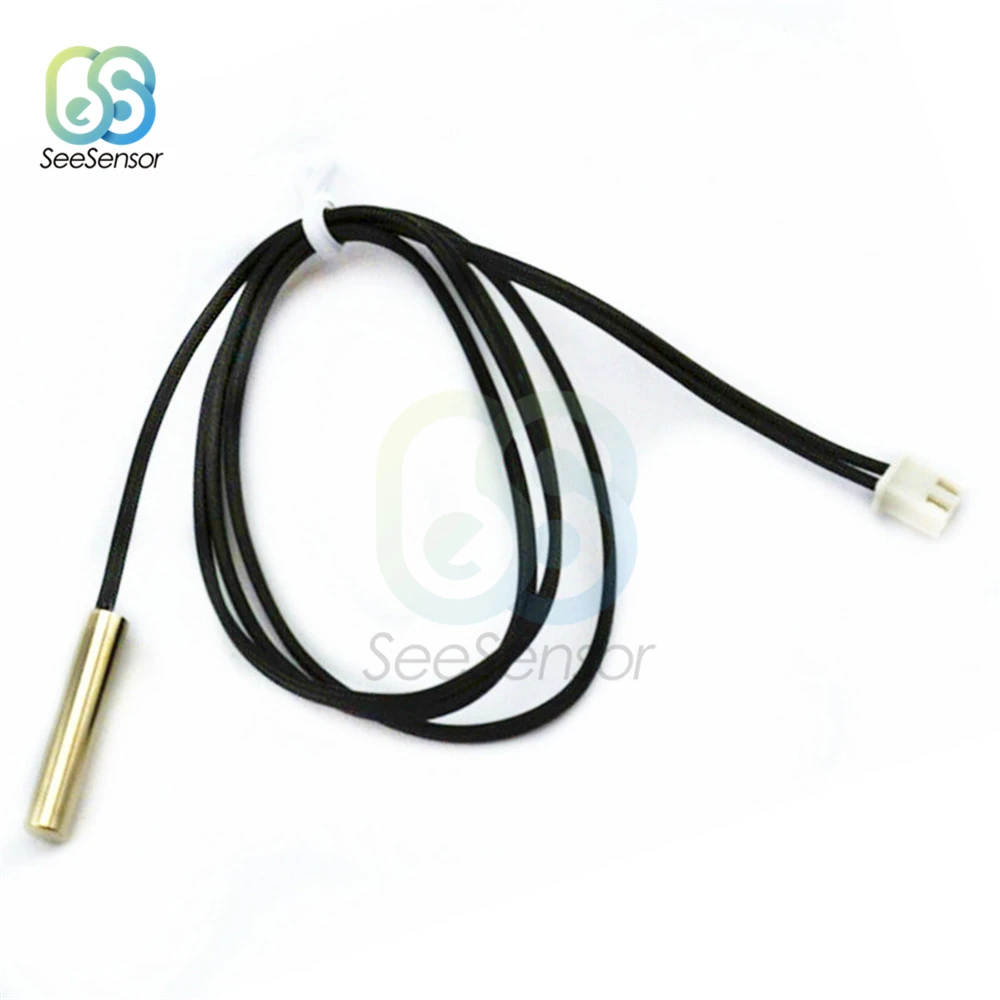 2PCS NTC Thermistor Temperature Sensor Waterproof Probe Wire 10K 1/% US