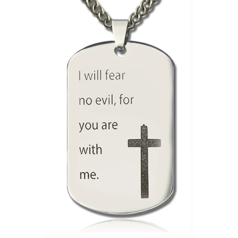 

Costume Letter Dog Tag Necklace Personalizable Name Letter Titanium Steel Necklaces Crosses Pendants Chains For Men Gift for Dad