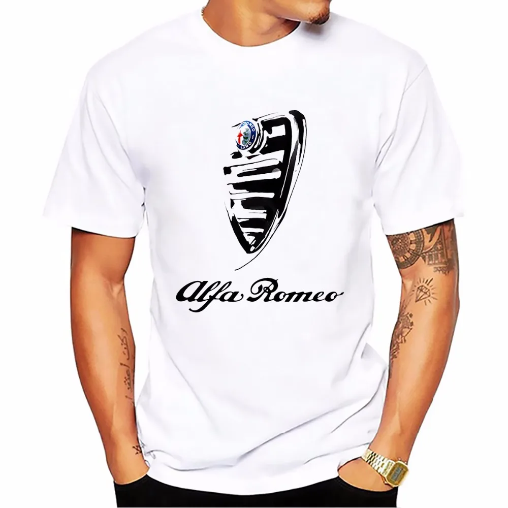Italy national treasures font b alfa b font font b Romeo b font t shirt men