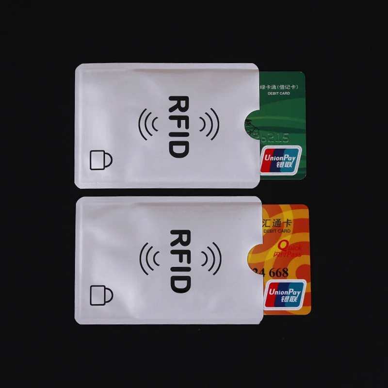 5 шт. RFID визитница Buinsess держатель для кредитных карт кошелек защита кармана Алюминиевый металлический держатель для карт чехол для банковских карт