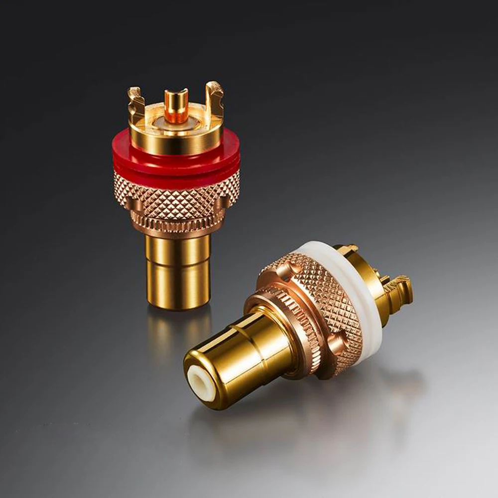 Eizz High End 24K Gold Plated Brass Female Rca Jack Socket Connector Adapter For Hifi Audio Video Tv Cd Amp Panel Chassis Mount huismerk kopen in de aanbieding Eizz High End 24K Gold Plated Brass Female Rca Jack Socket Connector Adapter For Hifi Audio Video Tv Cd Amp Panel Chassis Mount huismerk kopen in de aanbieding