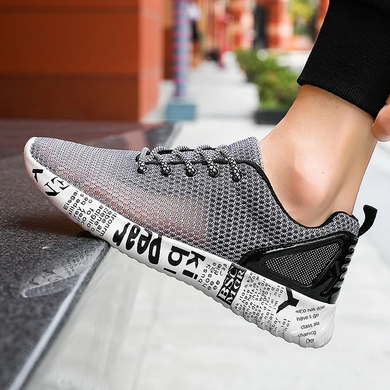 

Breathable Men's Casual Shoes Summer Shoes 2019 Fashion Breathable Mesh Shoes Sneakers Zapatos Hombre C4