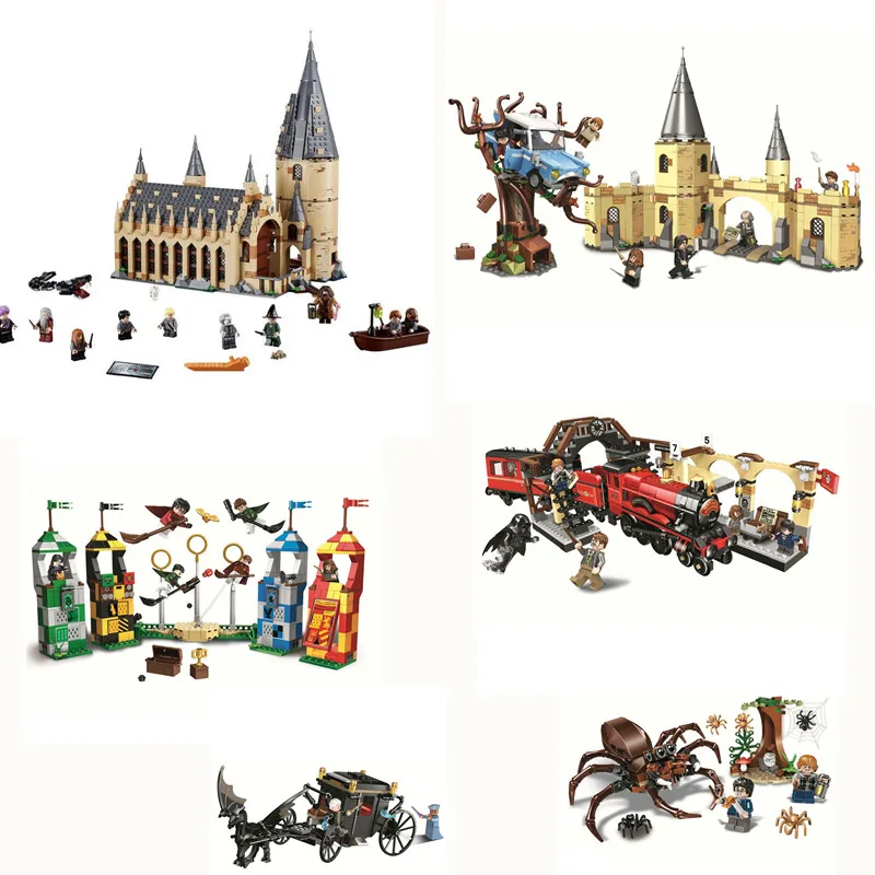 

New Harry Magic Potter Hogwarts Great Hall Compatibility Legoing Harri Potter 75954 Building Blocks Bricks Toys Gift Christmas