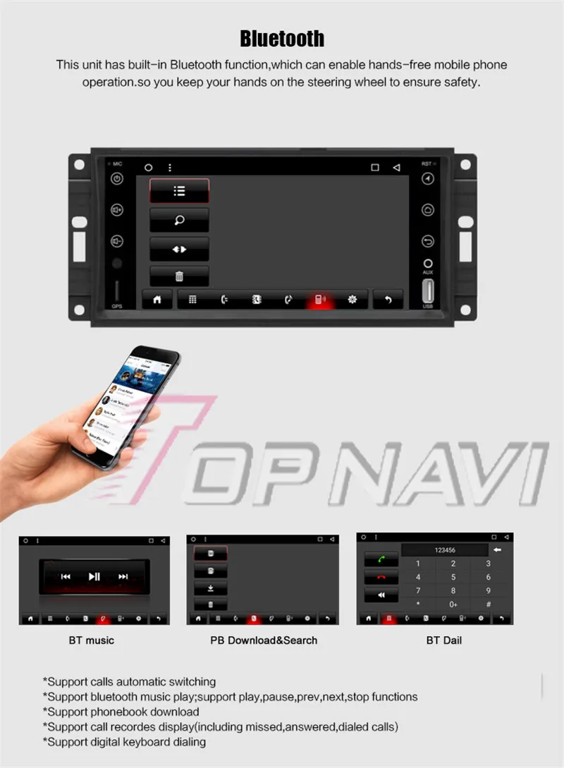2 din android car radio For Jeep Universal