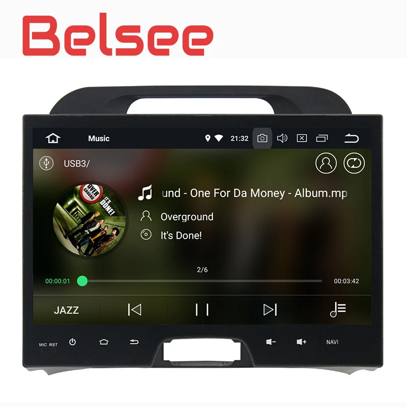 Автомагнитола Belsee Kia Sportage 2 Din Android 8 0 ядер ОЗУ 4 Гб ПЗУ 32 ГБ GPS