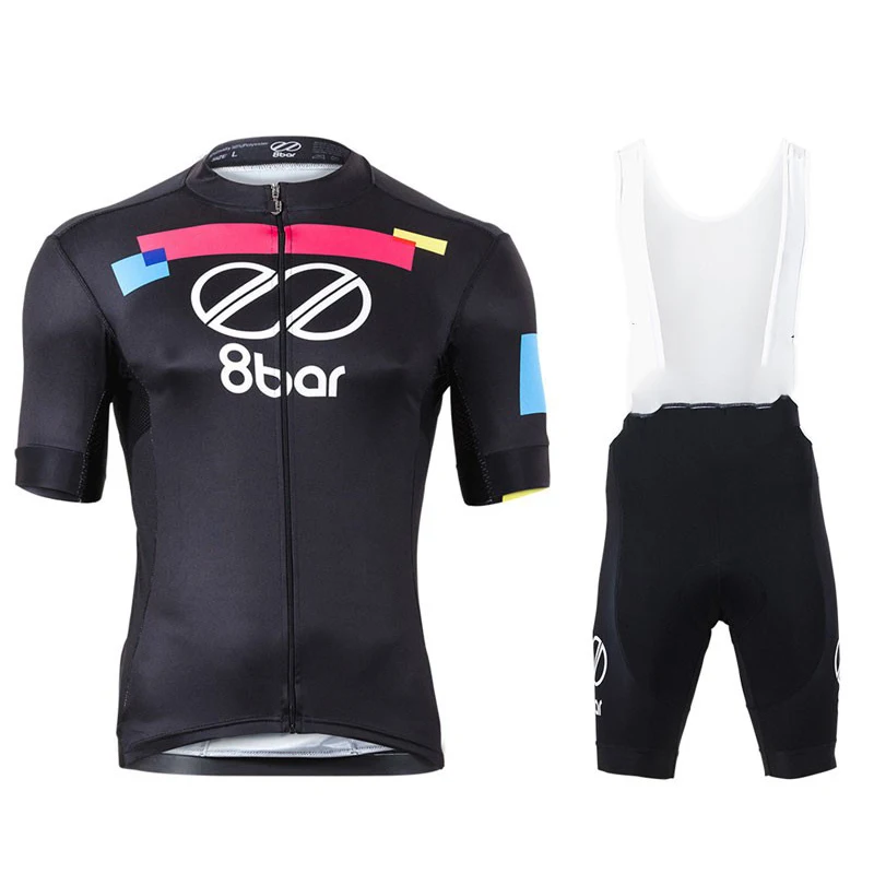 8bar Team Cycling jersey and bib shorts set Ropa De Ciclismo Hombre