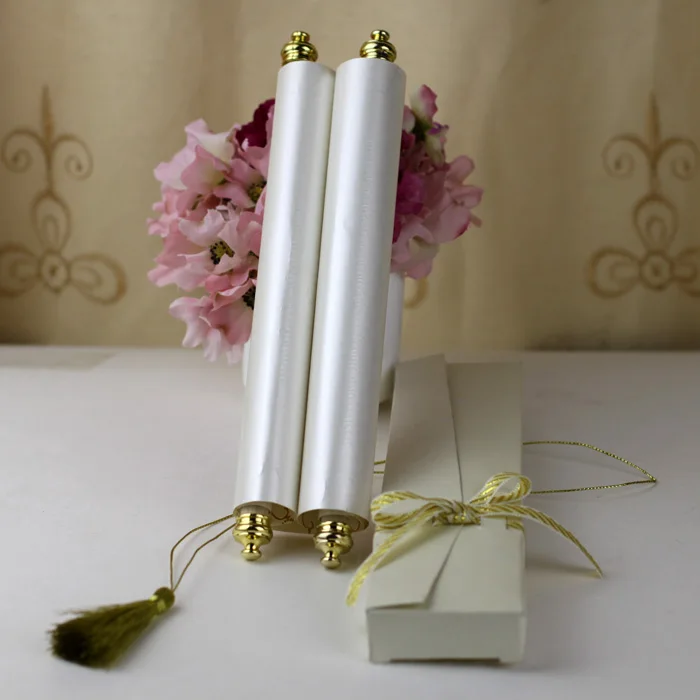  100PCS Personalized Wedding Invitation Card With BoxScroll Birthday Party Invitation Card With Prin - 32972045028
