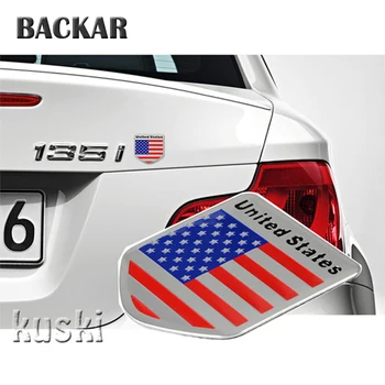 

Backar Universal Car United State Flag Stickers Car Body Covers For Honda Mercedes Mazda Peugeot Audi Volvo Toyota Accessories