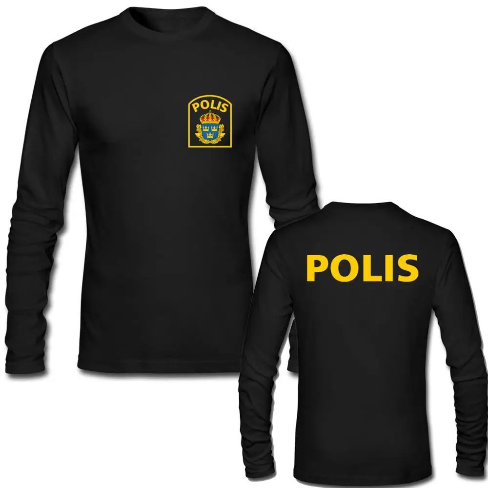 Мужская футболка с длинным рукавом, Голландская политика, Австрия, Финляндия, Швеция, полиция, Kaibil, Kaibiles, Special Swat, Force, футболка - Цвет: Men Black