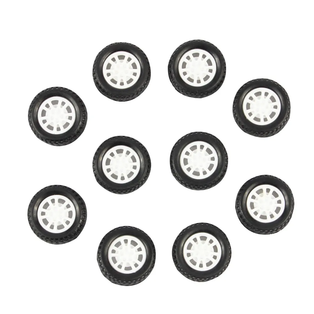 10 шт 20*8*1,9 мм резиновые полые шины колеса автомобиля модель колеса DIY игрушка аксессуар для автомобиля F17678