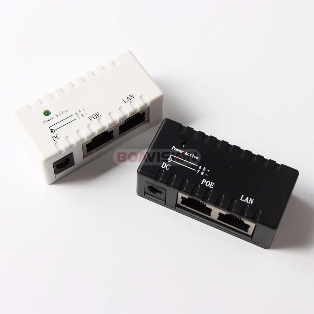Разделитель PoE Инжектор PoE RJ45 DC 5,5 мм * 2,1 мм Вход пассивное питание через ethernet инъекционные Spliiter В комплект поставки входит адаптер для IP сети